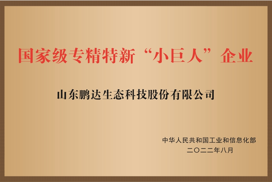 国家级专精特新“小巨人”企业